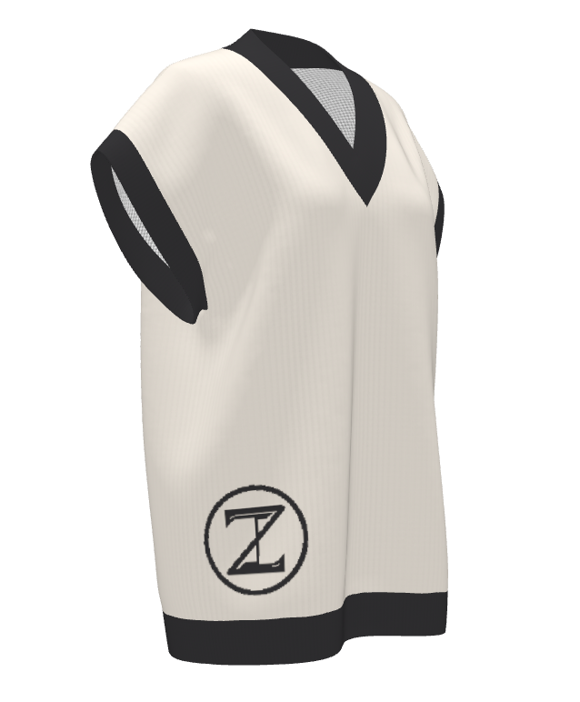 Inaugural Logo Oversized Vest - Bone